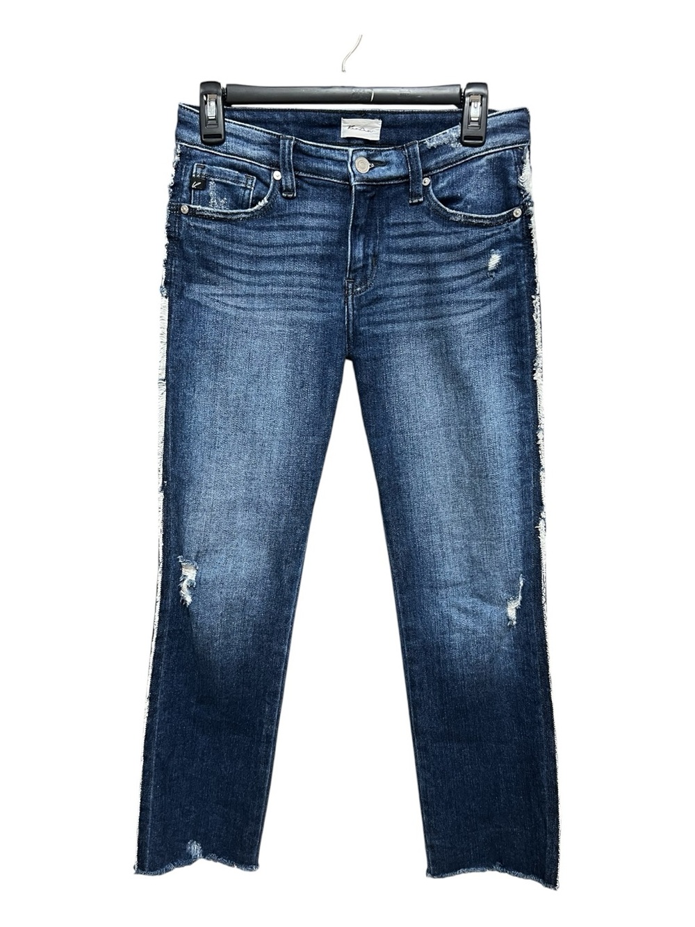 EUC Kancan Distressed Side Ankle Jeans | Size 3/25